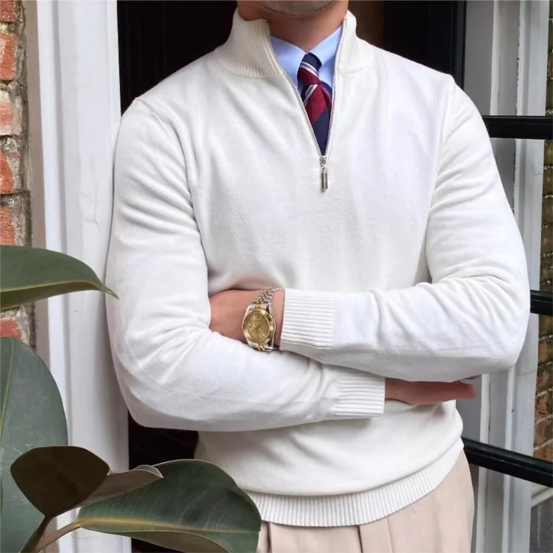 ROMA Quarter Zip Sweater - Image 5