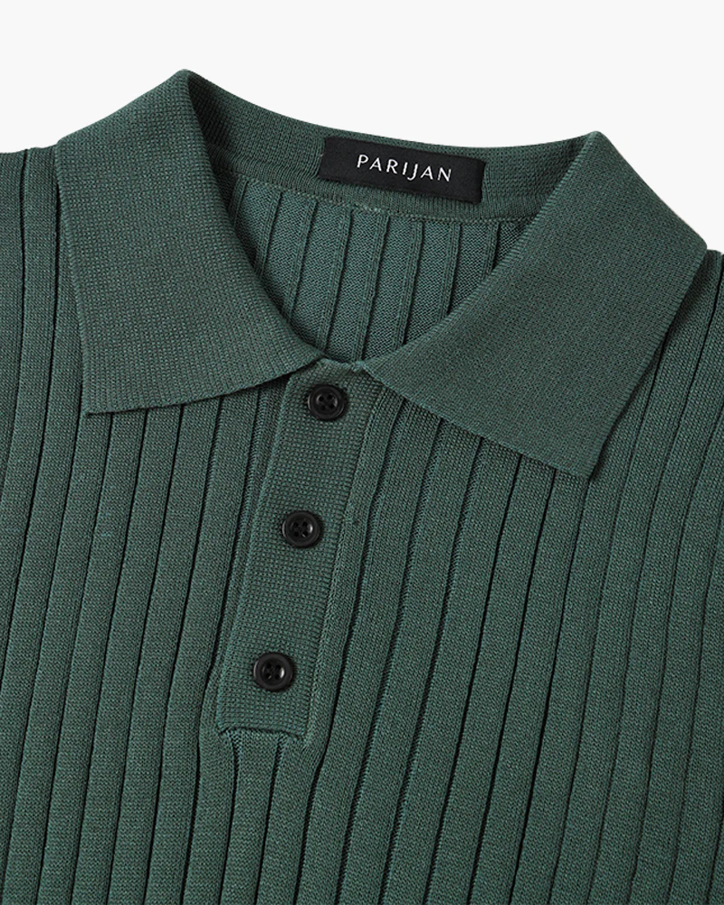 GIMCHEON Knitted Polo Shirt - Image 5