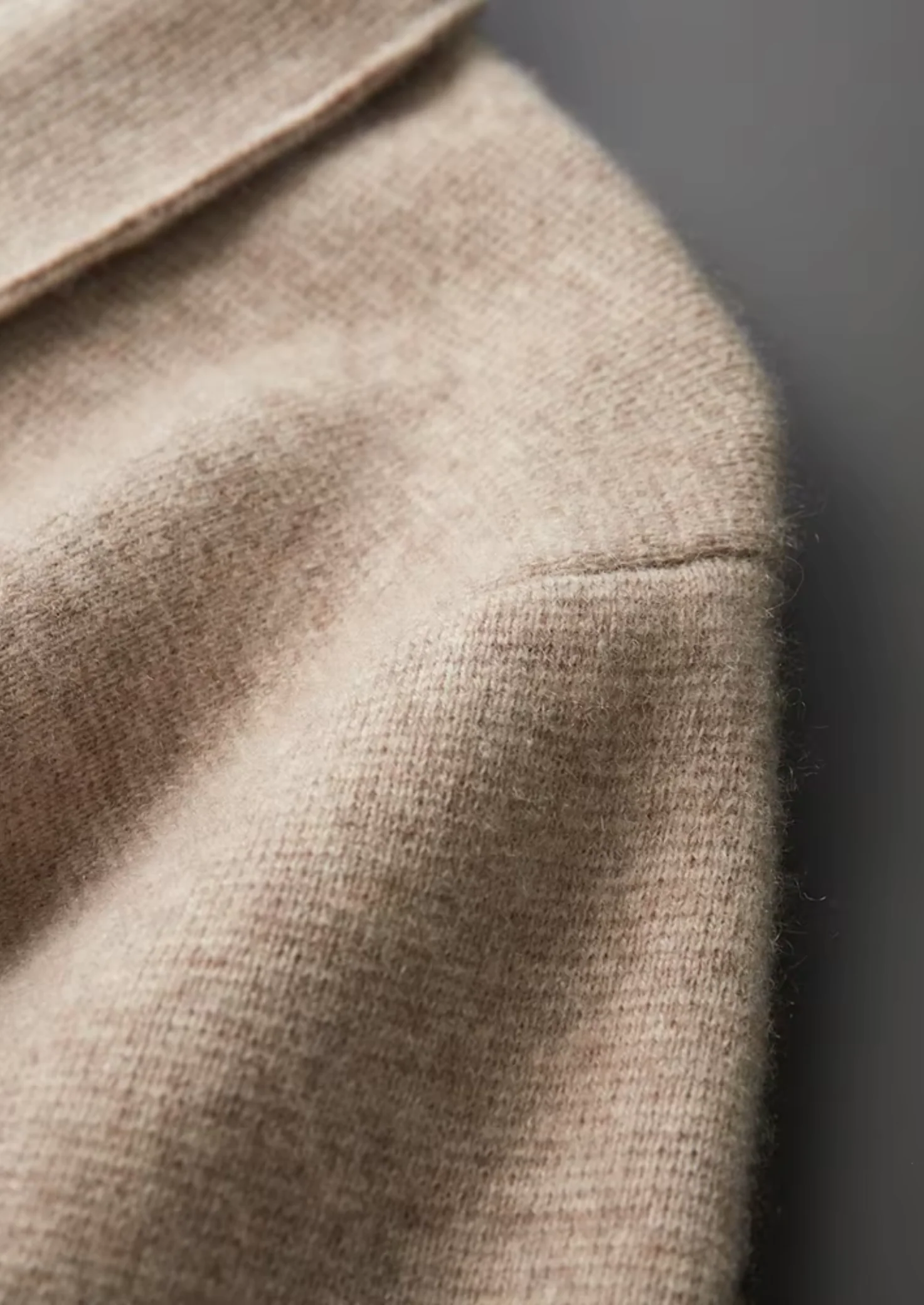 EXTRA-FINE MERINO WOOL ZIP POLO CARDIGAN - Image 14